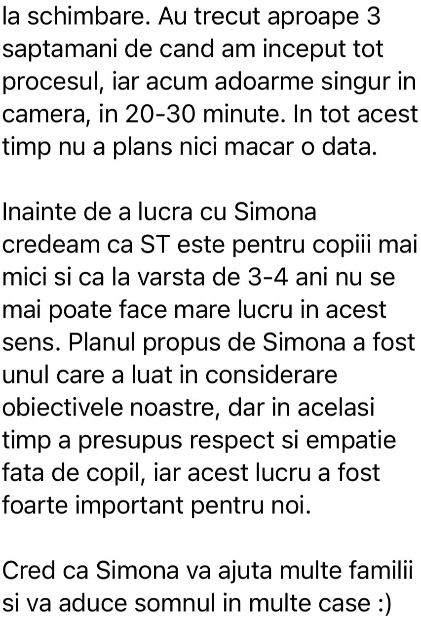 Simo Zamfirescu - Consultant certificat în somnul copiilor